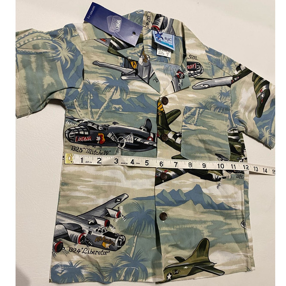 New RJC Hawaiian Shirt Kids The National World War II Size 2 - Picture 4 of 5